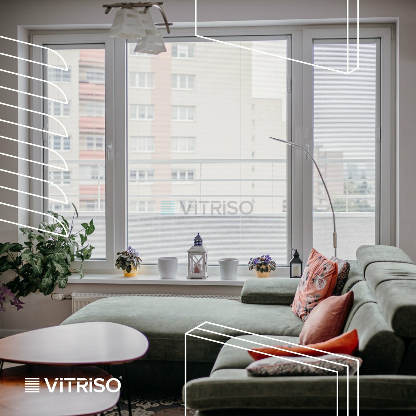 Integrované vnútorné žalúzie pre byt v Bratislave - Vitriso