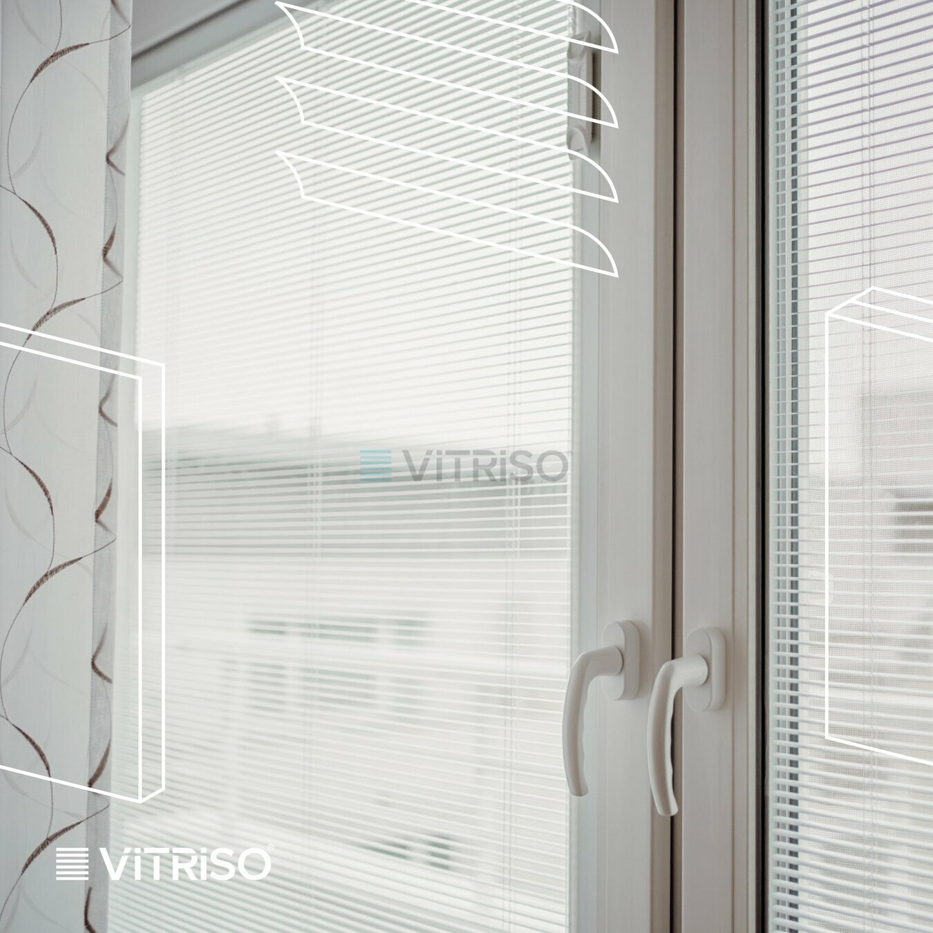 Integrované vnútorné žalúzie pre byt v Bratislave - Vitriso