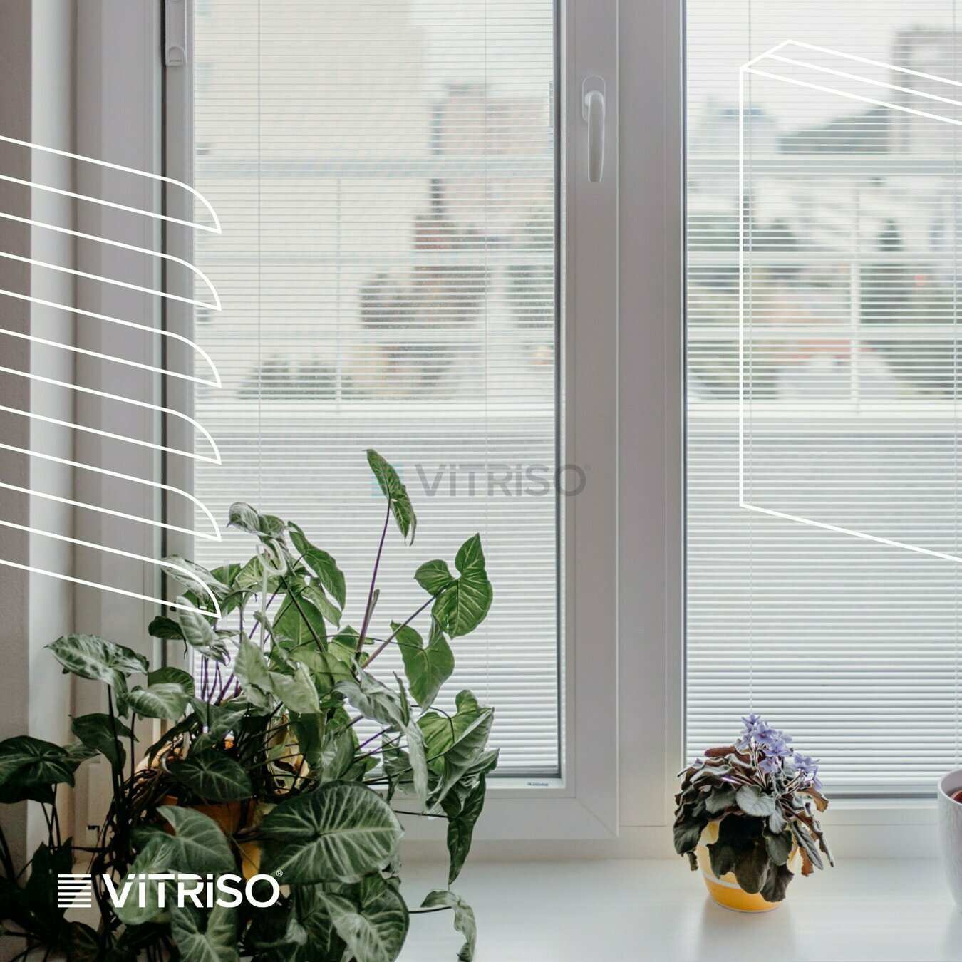 Integrované vnútorné žalúzie pre byt v Bratislave - Vitriso